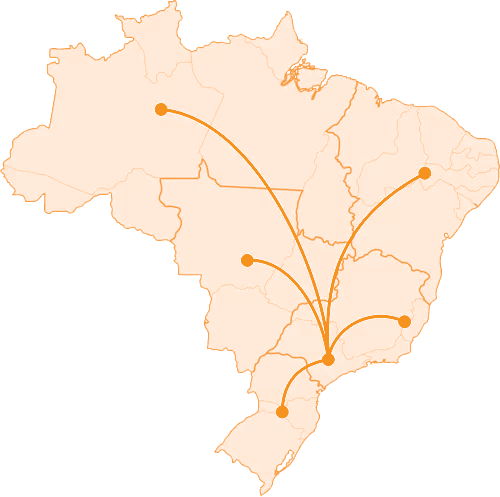 Cobertura Cyberlog Logística em Todo o Brasil
